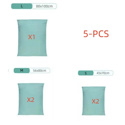 3-5PC Nepotrebne vakuumske vrećice s pumpom Velike plastične vrećice za pohranu odjeće, deke Kompresirana prazna vrećica Putni pribor