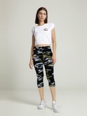 Ženske tajice Kapri hlače do sredine teleta, ljetne vojne kamuflažne hlače s printom 3/4, kratke hlače, velike veličine 7xl 6xl 5xl Xs Sivo Zeleno Bijele