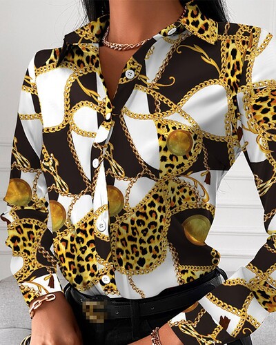 Modes sieviešu krekli un blūzes, zaļas, elegantas svītras apdrukas krekls, 2024. gada pavasaris un vasara liela izmēra sieviešu apģērba blūžu topi