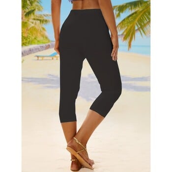 Απλό Casual Vacation Capris Legging Άνεση και μόδα συνυπάρχουν για να προσθέσουν άπειρες δυνατότητες στο ντύσιμό σας