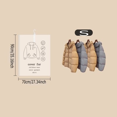 Saci reutilizabile pentru depozitare în vid pentru haine, paltoane, jachete, pungă de depozitare compresibilă agățată Saci economisind spațiu