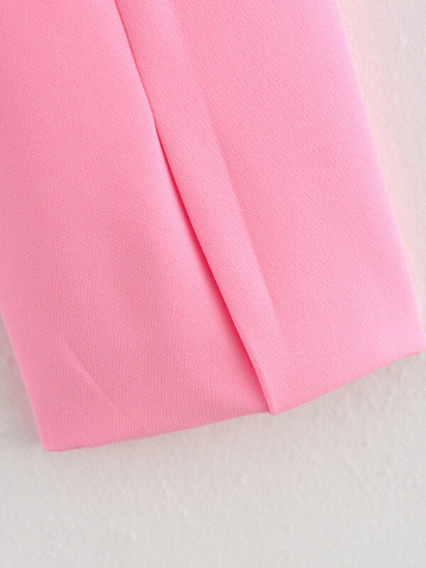 KAOPU ZA Žene s podstavljenim ramenima skraćeni blejzer vintage ovratnik na preklop dugih rukava ženska gornja odjeća chic veste femme