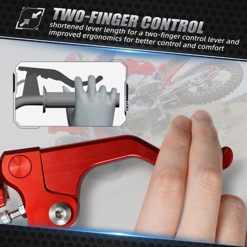 22 mm trumpoji sankabos svirtis, skirta Honda CBR600RR R125R CRF 150R 250R 450R 250L/M Yamaha Suzuki Kawasaki Ducati Kawasaki Triumph