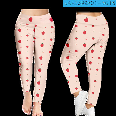 Ljetne hlače s voćnim printom Tajice za teretanu Svježa modna ulična odjeća Ženske Y2K hlače Seksi hlače Rastezljive fitness Push up tajice