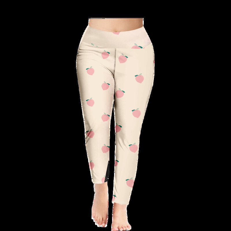 Ljetne hlače s voćnim printom Tajice za teretanu Svježa modna ulična odjeća Ženske Y2K hlače Seksi hlače Rastezljive fitness Push up tajice