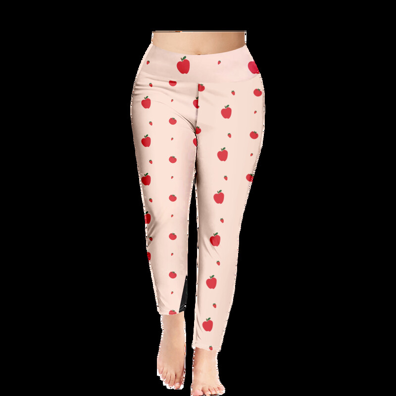 Ljetne hlače s voćnim printom Tajice za teretanu Svježa modna ulična odjeća Ženske Y2K hlače Seksi hlače Rastezljive fitness Push up tajice