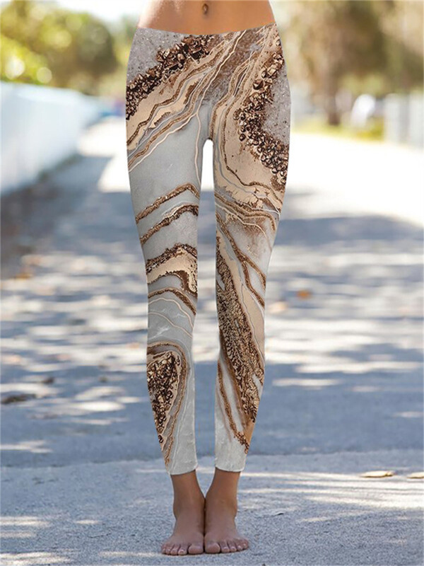 Jambiere cu talie înaltă Pantaloni de yoga Pantaloni boemi vintage pentru femei Colanți elastici Push Up Colanți sport Îmbrăcăminte de înaltă calitate moale