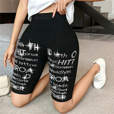 Naiste õhukesed Fitness lühikesed püksid Naiste kõrge vöökohaga suvepüksid Bottom Biker Rattapüksid Bodycon Streetwear naiste riided