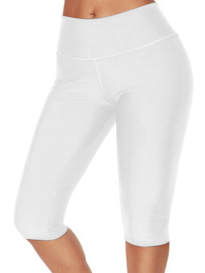 2024 Ženske elastične uske kratke hlače visokog struka Ljetne fitness tanke seksi bijele uske donje hlače