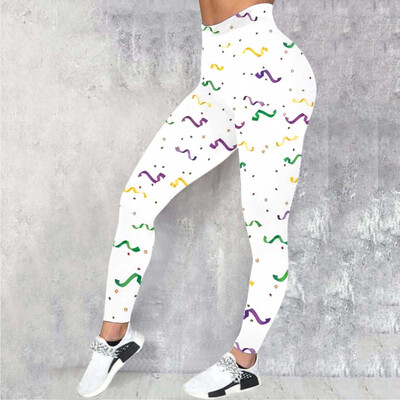 Γυναικεία casual κολάν Πολύχρωμα εμπριμέ Αθλητικά Fitness Jeggings Running Gym Γιόγκα Παντελόνι μόδας Ψηλόμεση Ελαστικό κολάν καλσόν