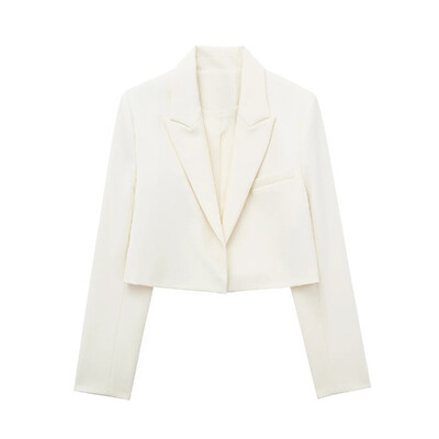 TRAFZA Set de fuste cu blazer casual pentru femei, solid subțire, top cu mânecă lungă + curea cu fermoar, mini fustă pliabilă, pantaloni scurți 2024 Office Lady Seturi 2 piese