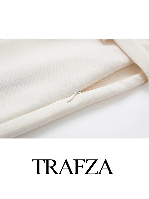 TRAFZA Set de fuste cu blazer casual pentru femei, solid subțire, top cu mânecă lungă + curea cu fermoar, mini fustă pliabilă, pantaloni scurți 2024 Office Lady Seturi 2 piese