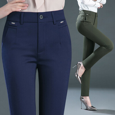 Îmbrăcăminte Y2k cu buzunare multiple Pantaloni cu picioare drepte Pantaloni eleganti pentru femei Pantaloni casual elastici pentru femei Îmbrăcăminte