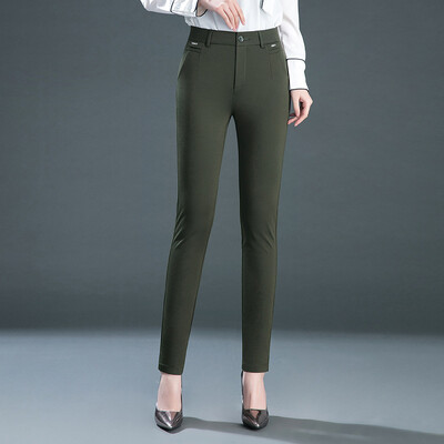 Y2k odjeća s više džepova Hlače s ravnim nogavicama Elegantne ženske svečane hlače Ženske rastezljive ležerne hlače Odjeća