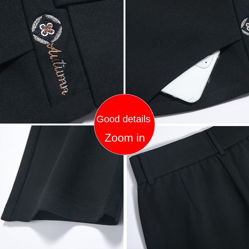 Ženske srednje rastezljive hlače veće veličine za uredski rad, s džepovima i ravnim krojem （M-6XL)