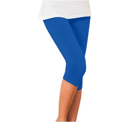 Jambiere confortabile din dantelă subțire Jeggings de vară/primăvară Pantaloni pentru femei Capri decupate Îmbrăcăminte slabă Pantaloni elastici la modă Push Up