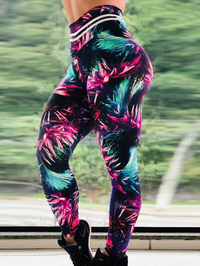 Αθλητικό κολάν Γυναικεία κολάν για τρέξιμο Νέο χρώμα κολάν με στάμπα πεταλούδα Παντελόνι ψηλόμεσο μεγάλο μέγεθος ελαστικό τζέγκινγκ γυμναστικής