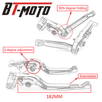 За Yamaha MT-03 MT 03 MT03 2005-2014 TDM 900 TDM900 2005-2011 XT660 XT 660 Z Tenere XT660Z 2008-2015 Сгъваем лост на спирачния съединител