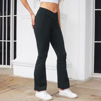 Melni Jogas legingi ar augstu vidukli Sieviešu Leggin Fitness Skriešanas Riteņbraukšanas Bikses Elpojošas Sporta Legingi Vasaras Treniņa Apģērbs Sporta Apģērbs