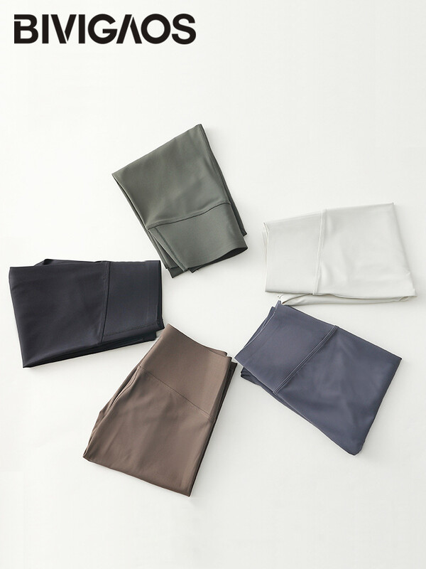 BIVIGAOS, primăvară vară, colanți subțiri, fără urme, cu rechin, pentru femei, cu talie înaltă, fără sudură, subțiri, strânși pe piele, colanți de fitness sport