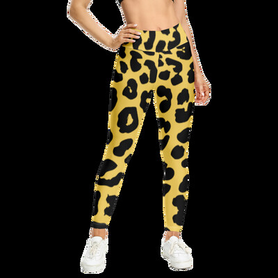 Ljetne ženske ležerne hlače s uzorkom leoparda High Street tajice Harajuku hlače Y2k Tajice za teretanu Modne pantalone