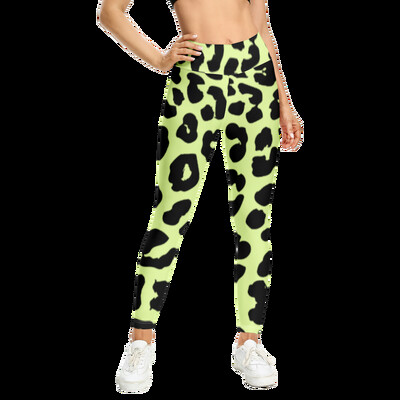 Ljetne ženske ležerne hlače s uzorkom leoparda High Street tajice Harajuku hlače Y2k Tajice za teretanu Modne pantalone