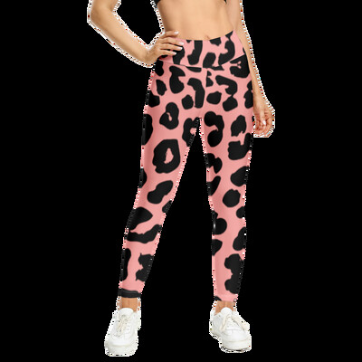 Ljetne ženske ležerne hlače s uzorkom leoparda High Street tajice Harajuku hlače Y2k Tajice za teretanu Modne pantalone