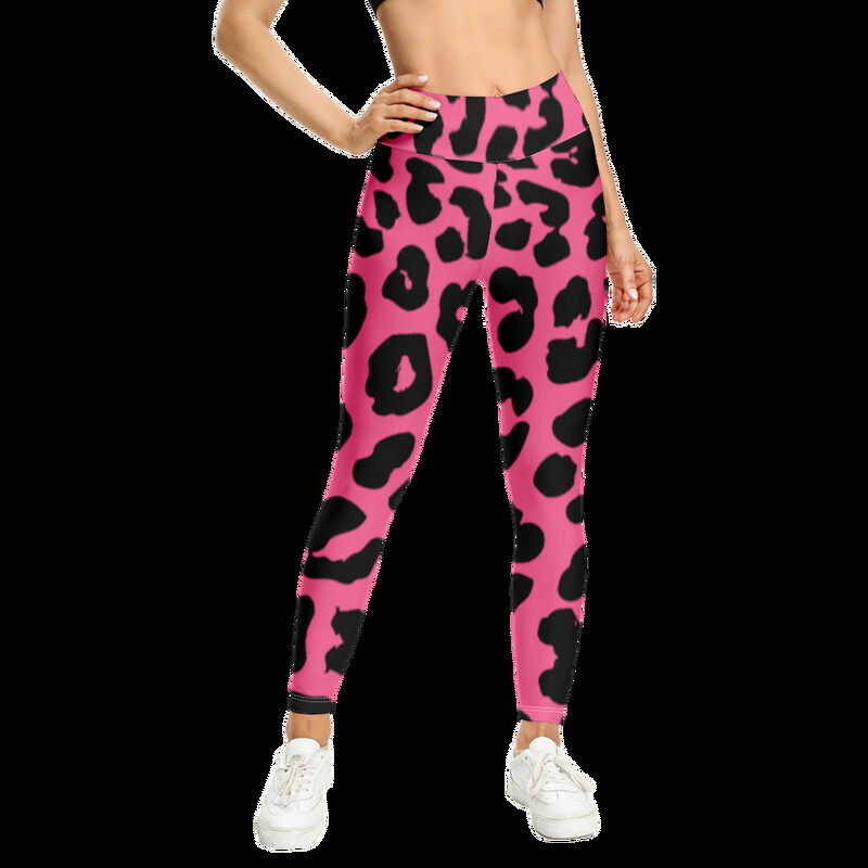 Ljetne ženske ležerne hlače s uzorkom leoparda High Street tajice Harajuku hlače Y2k Tajice za teretanu Modne pantalone