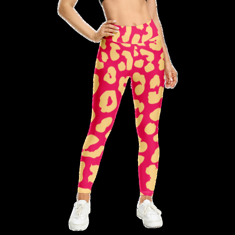 Ljetne ženske ležerne hlače s uzorkom leoparda High Street tajice Harajuku hlače Y2k Tajice za teretanu Modne pantalone