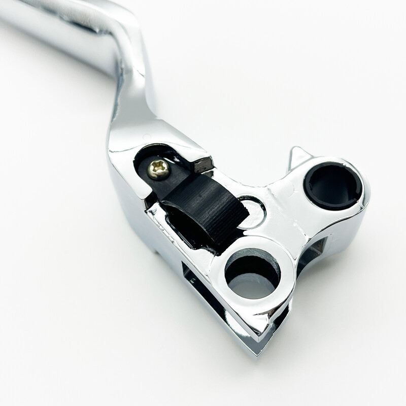 Motorkerékpár fék kuplung kézi karok fekete króm Harley Touring Road Kinghez 1996-2007 Sportster 1996-2003 Softail FatBoy