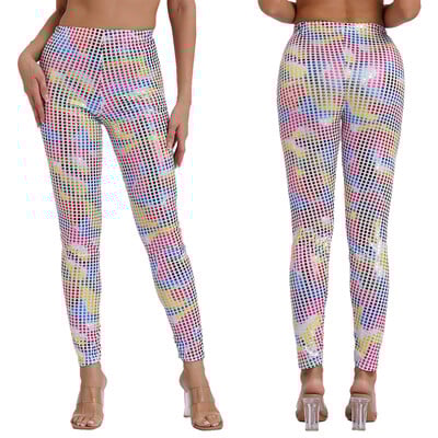 Pantaloni strânși creion Pantaloni pentru petrecere Festival de muzică Raves Jazz Street Pole Dance Leggings Costum de spectacol