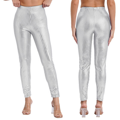 Pantaloni strânși creion Pantaloni pentru petrecere Festival de muzică Raves Jazz Street Pole Dance Leggings Costum de spectacol