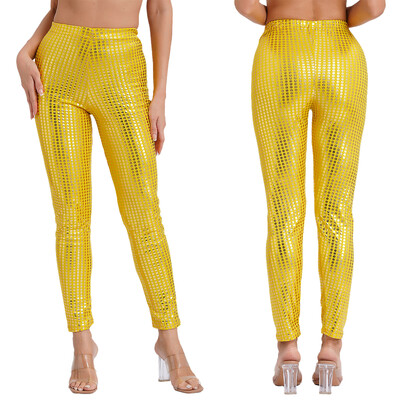 Pantaloni strânși creion Pantaloni pentru petrecere Festival de muzică Raves Jazz Street Pole Dance Leggings Costum de spectacol