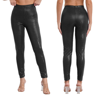 Pantaloni strânși creion Pantaloni pentru petrecere Festival de muzică Raves Jazz Street Pole Dance Leggings Costum de spectacol