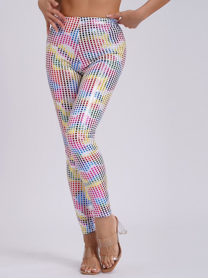 Pantaloni strânși creion Pantaloni pentru petrecere Festival de muzică Raves Jazz Street Pole Dance Leggings Costum de spectacol