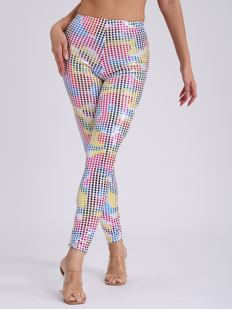 Pantaloni strânși creion Pantaloni pentru petrecere Festival de muzică Raves Jazz Street Pole Dance Leggings Costum de spectacol