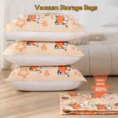 Vakuuma glabāšanas somas, gultas piederumiem, spilveni, dvielis, drēbju vietas taupīšanas ceļojumu soma, ar rokas elektrisko sūkni, vakuuma maisiņu iepakojums
