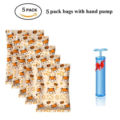 Vakuuma glabāšanas somas, gultas piederumiem, spilveni, dvielis, drēbju vietas taupīšanas ceļojumu soma, ar rokas elektrisko sūkni, vakuuma maisiņu iepakojums