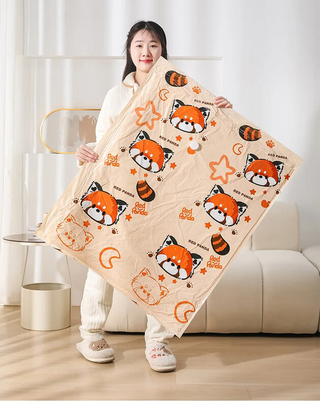 Vakuuma glabāšanas somas, gultas piederumiem, spilveni, dvielis, drēbju vietas taupīšanas ceļojumu soma, ar rokas elektrisko sūkni, vakuuma maisiņu iepakojums