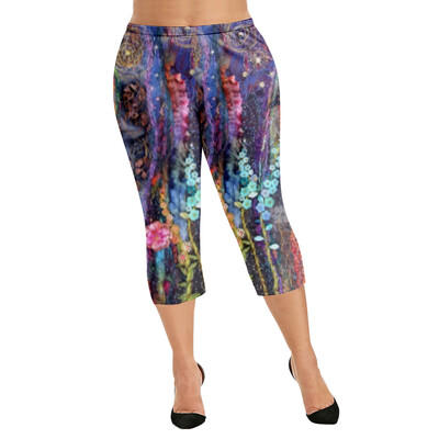 Ljetne tajice s flora printom Ženska ulična odjeća Ženske hlače Seksi hlače za jogu Y2k hlače Push up tajice za fitness Elastične kapri hlače