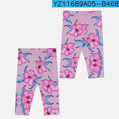 Ljetne tajice s flora printom Ženska ulična odjeća Ženske hlače Seksi hlače za jogu Y2k hlače Push up tajice za fitness Elastične kapri hlače