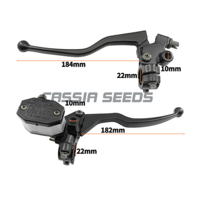 GN125 motocikla universāls melns sajūga sviras bremžu galvenais cilindrs motocikla hidrauliskās bremzes galvenā cilindra rokturis