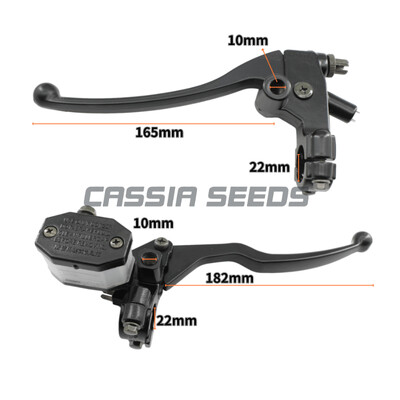 GN125 motocikla universāls melns sajūga sviras bremžu galvenais cilindrs motocikla hidrauliskās bremzes galvenā cilindra rokturis