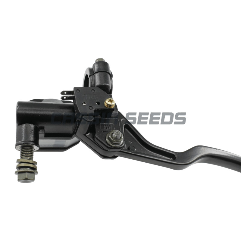 GN125 motocikla universāls melns sajūga sviras bremžu galvenais cilindrs motocikla hidrauliskās bremzes galvenā cilindra rokturis