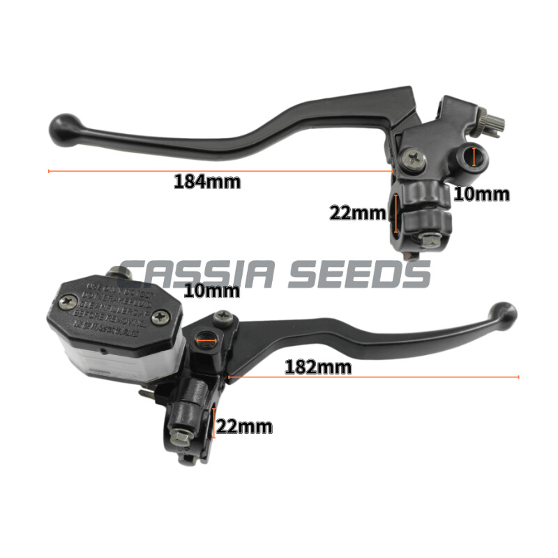 GN125 motocikla universāls melns sajūga sviras bremžu galvenais cilindrs motocikla hidrauliskās bremzes galvenā cilindra rokturis