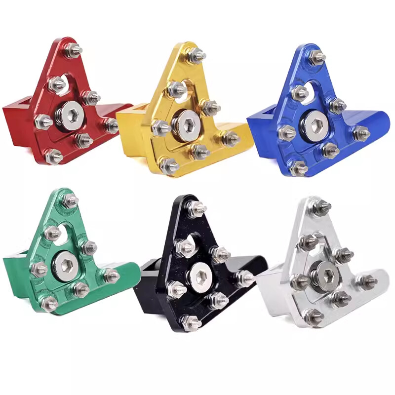 Motocikla salokāmās bremžu galvas piederumi priekš Ktm Kawasaki Suzuki Motocross aizmugurējās bremžu sviras pedāļa pedāļa galvas alumīnija sakausējums