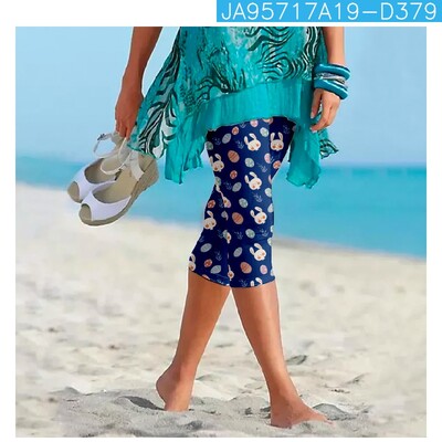 Vasaras bikses Karnevāls Ielu apģērbs Sievietēm Gudrs Y2k Bikses Pludmales Bikses Sieviešu legingi Ikdienas Fitness Pantalon Capri Apģērbi