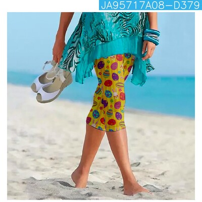 Vasaras bikses Karnevāls Ielu apģērbs Sievietēm Gudrs Y2k Bikses Pludmales Bikses Sieviešu legingi Ikdienas Fitness Pantalon Capri Apģērbi