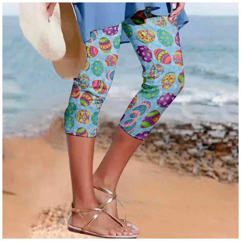 Vasaras bikses Karnevāls Ielu apģērbs Sievietēm Gudrs Y2k Bikses Pludmales Bikses Sieviešu legingi Ikdienas Fitness Pantalon Capri Apģērbi