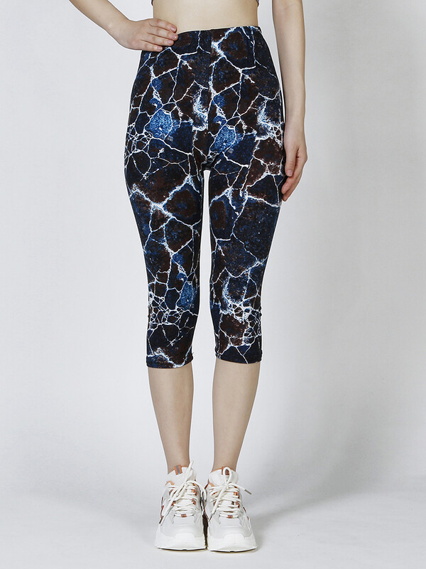 Pantaloni tăiați cu imprimare digitală de vară CUHAKCI, elastici, moale, ocazional, sport, yoga, Capri, haine pentru femei, jambiere, dropshipping